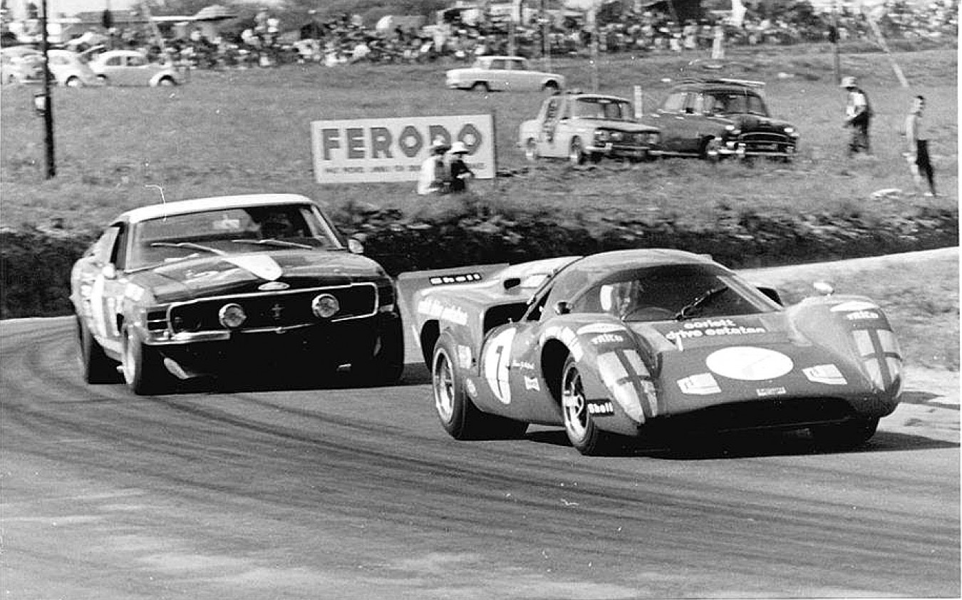 Jackie driving at Kyalami